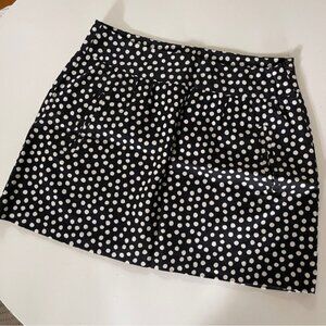 Zara Polka Dot Black Skirt